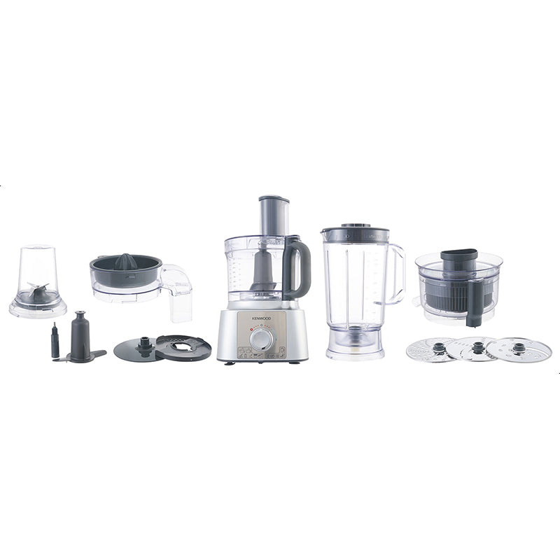 Kenwood Multipro Food Processor , 1000 Watt, Silver - FDP65.880si محضر طعام كينوود مالتي برو، 1000 وات