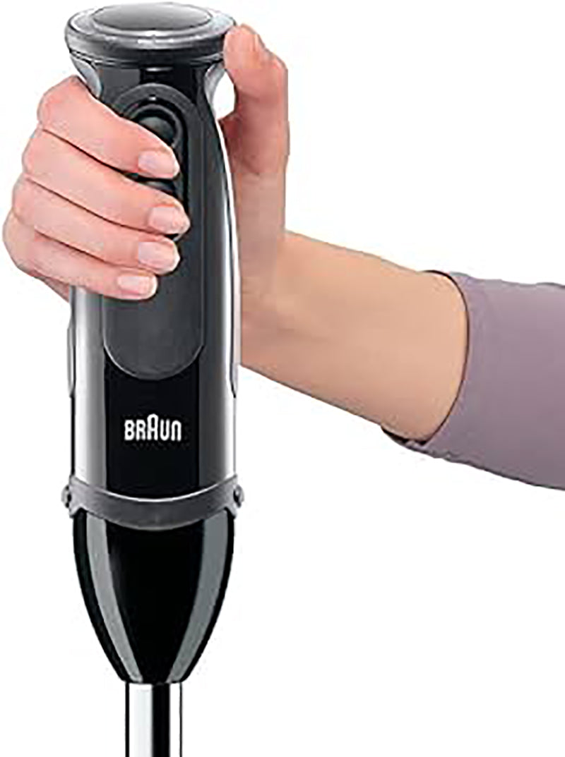 Braun Multiquick 5 Hand Blender MQ5285 BK 1000 Watts, 21 Speeds, 1.5 L Food Processor, and Chopper خلاط يدوي مالتي كويك 5 من بروان، 1000 وات