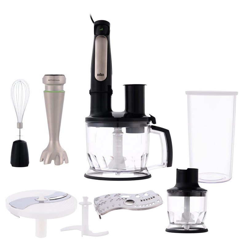 Braun MultiQuick 7 Hand Blender, 1000 Watts, Silver/Black - MQ7085x خلاط يدوي مالتي كويك 7 بقوة 1000 واط من براون