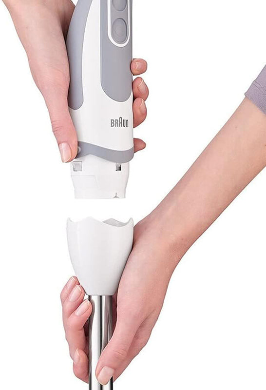 Braun Multi Quick 5 Vario Hand Blender, 1000 Watt, White- MQ5200 هاند بلندر براون مالتي كويك 5 فاريو، 1000 وات