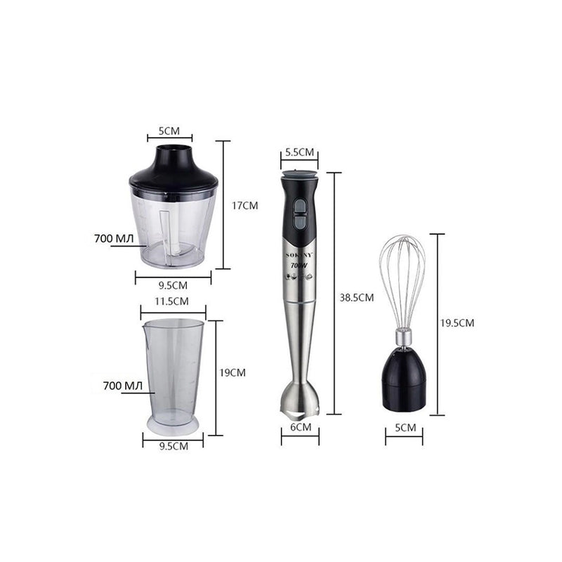 SOKANY Hand Blender 4*1 700W hb-748-4 سوكانى هاند بليندر