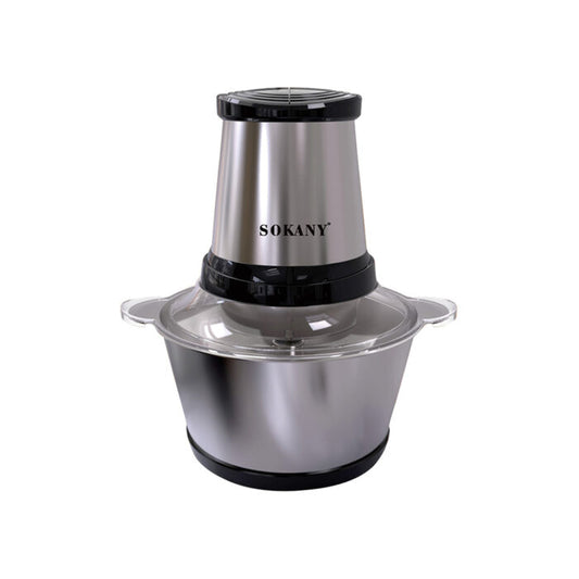 Sokany Stainless Steel Chopper 600W 2.5L – SK-7002N كبه سوكاني استانلس 600وات 2.5لتر بضمان المغربي