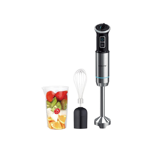 Sokany Hand Blender 1100W – 3 Pieces-SK-03009N هاند بلندر سوكاني 1100وات 3قطع بضمان المغربي