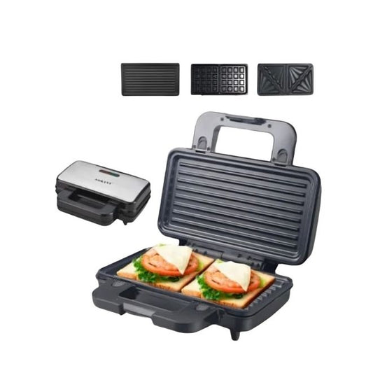 Sokany 3-Piece Sandwich Maker 1000W - SK-BBQ-835 ساندوتش ميكر 3 ف 1 بقوه 1000 وات بضمان المغربي