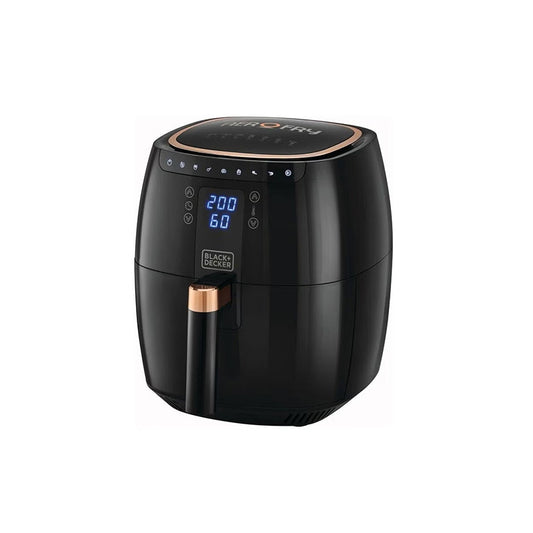 Black + Decker Digital Air fryer, 5.5 Liters, 1500 Watt, Black - AF5539-B5قلاية هوائية  ديجيتال بلاك اند ديكر ، سعة 5.5 لتر، بقوة 1500 وات، اسود