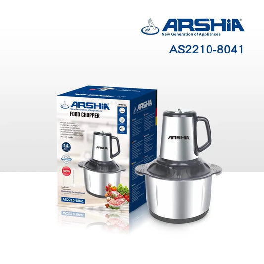 Arshia Food Kibbeh steel 500W AS2210-8041 ارشيا كبة حلة استيل 4 لتر