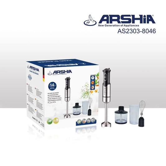 Arshia Hand Blender 800W - AS2303-8046 -  1x3  ارشيا هاند بليندر