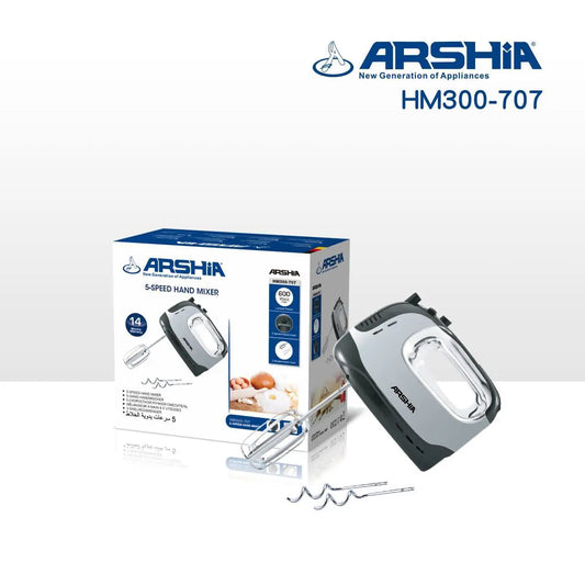 Arshia Hand Mixer 600W HM300-707 ارشيا مضرب بيض 600وات