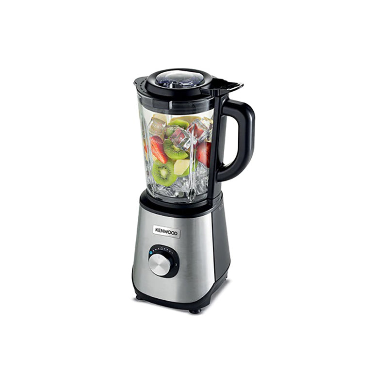 Kenwood Blender With Jar And 1 Mill, 1000 Watt, Black and Metal - BLM45.240SS خلاط كينوود مع وعاء ومطحنة، 1000 وات