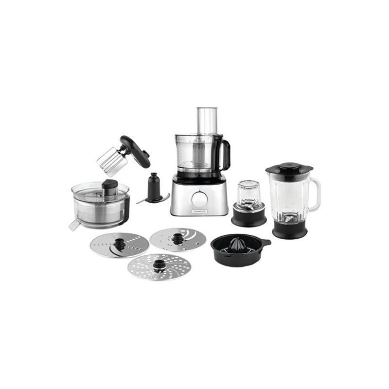 Kenwood Multipro Compact Food Processor, 800 Watt, Silver/Black - FDM307SS محضر طعام كينوود مالتي برو كومباكت، 800 واط، فضى/اسود