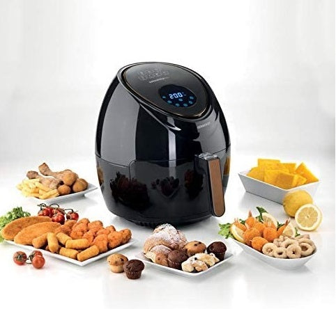 Kenwood Air Fryer, 1800 Watt, 5.5 Liters, Black- HFP50  قلاية بدون زيت كينوود، 1800 وات، 5.5 لتر