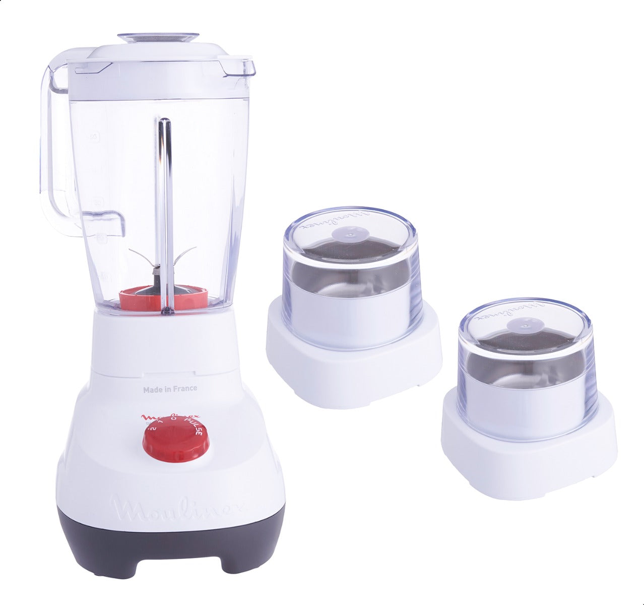 Moulinex Super Countertop Blender, 2 Liters, 700 Watt, White - LM207125 خلاط مولينكس سوبر، سعة 2 لتر، 700 وات، ابيض