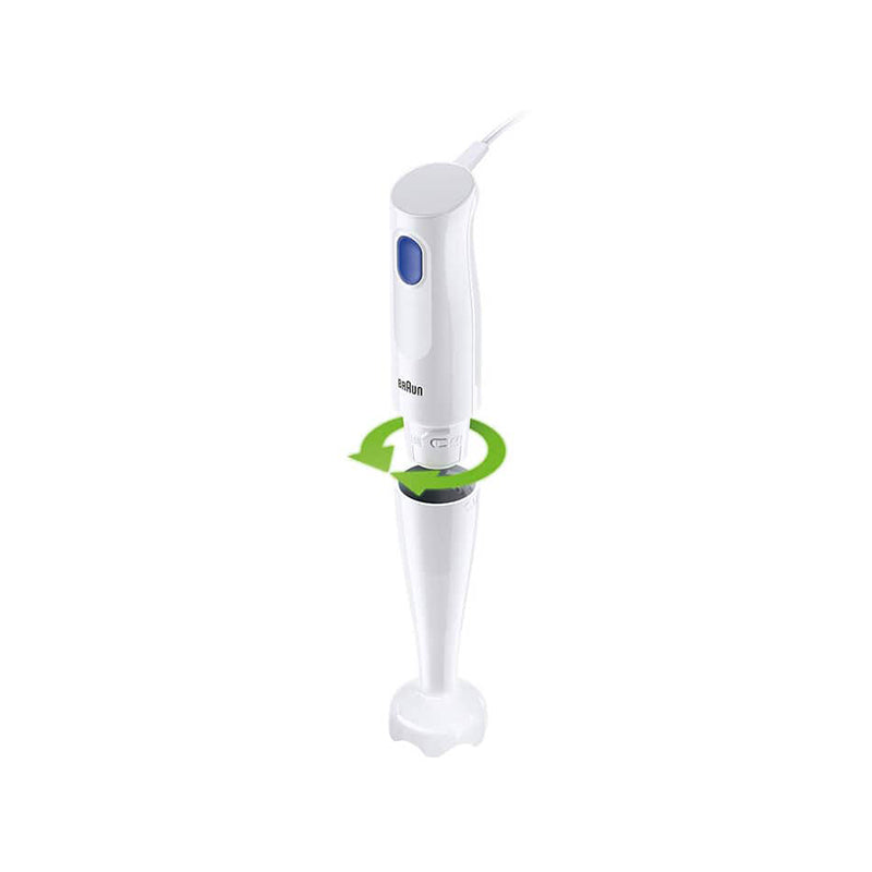 Braun MultiQuick 1 Hand Blender, 450 Watt, White- MQ10.000P هاند بلندر براون مالتي كويك 1، 450 وات