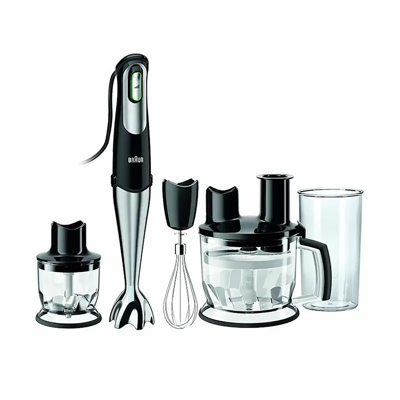 Braun MultiQuick 7 Hand Blender, 1000 Watts, Silver/Black - MQ7085x خلاط يدوي مالتي كويك 7 بقوة 1000 واط من براون