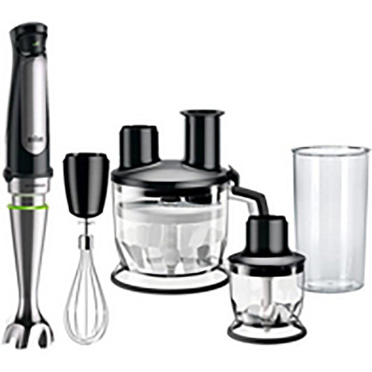 Braun MultiQuick 7 Hand Blender, 1000 Watts, Silver/Black - MQ7085x خلاط يدوي مالتي كويك 7 بقوة 1000 واط من براون