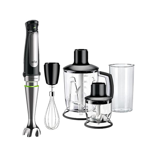 Braun Multiquick 7 Hand Blender, 1000W, Black - MQ7045x هاند بلندر براون مالتي كويك 7 ، 1000 وات