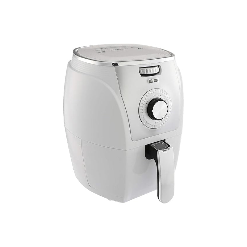 Sokany Air Fryer, 5 Liters, 1500 Watt, White and Silver - se-3010 سوكاني قلاية هوائية ،5 لتر، 1500وات