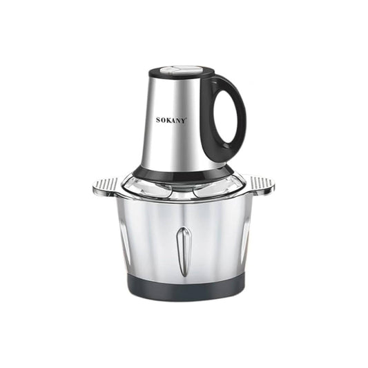 Sokany Food Processor, 500 W , 3 L , Stainless Steel, sk-7011 سوكانى كبة و محضر طعام