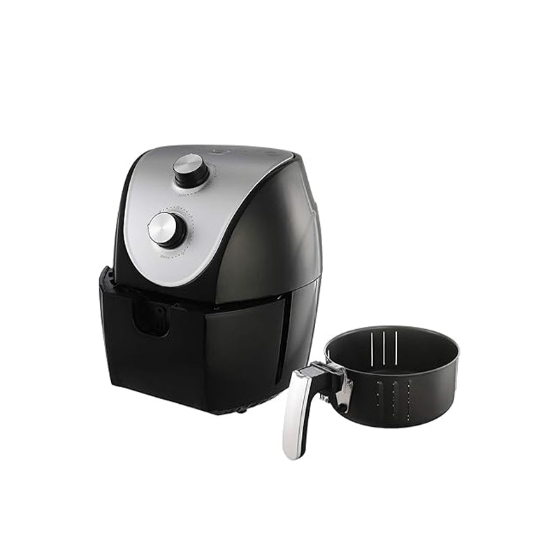 Sokany Air Fryer, 5 Liters, 1500 Watt, Black and Silver - sk-8009 سوكاني قلاية هوائية ،5 لتر، 1500وات