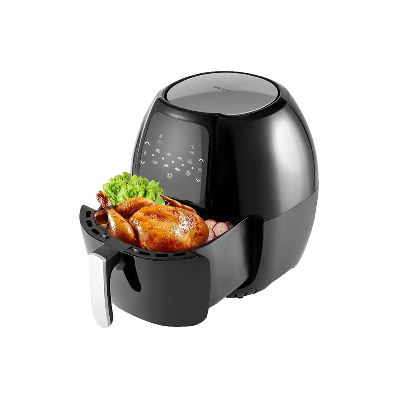 Sokany Digital Air Fryer, 8 Liters, 1800 Watt, Black and Silver - sk-8014 سوكاني قلاية هوائية ديجيتال،8 لتر، 1800وات