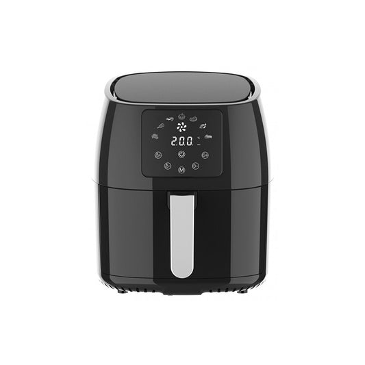 Sokany Digital Air Fryer, 5 Liters, 1400 Watt, Black and Silver - sk-8018 سوكاني قلاية هوائية ديجيتال،5 لتر، 1400وات