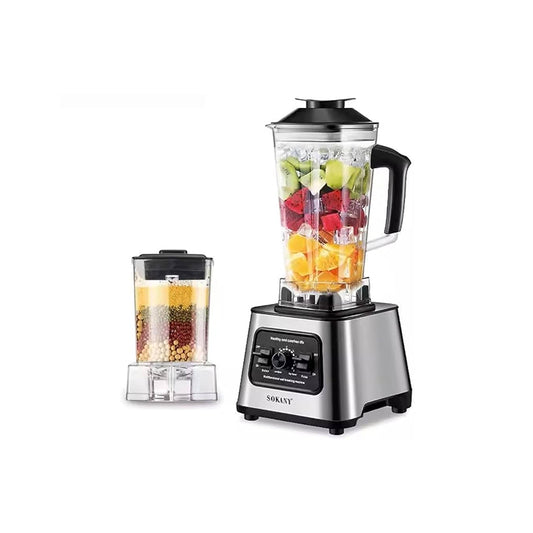 Sokany Multi purpose blender 6000w 2 in 1 - sk-999 سوكانى خلاط متعدد الاغراض2*1 6000 وات